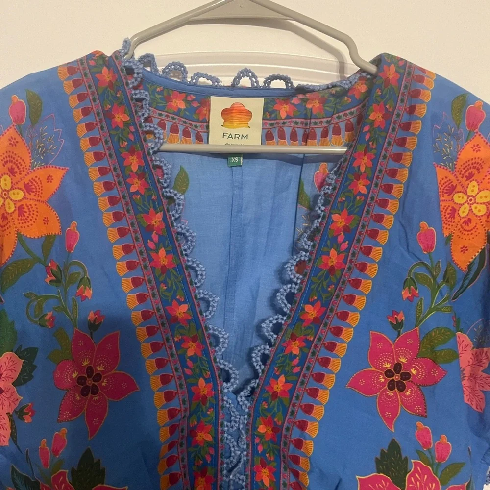 Farm Rio Tropical Tapestry Layered Dress - Picture 2 of 8